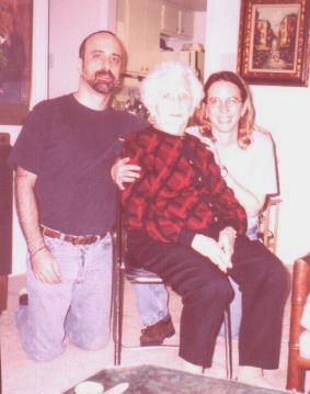 Me, Grandma Molly, and sister Jennifer